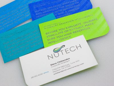 NUTECH Business Cards business cards foil multi color nutech paper options rounded silver