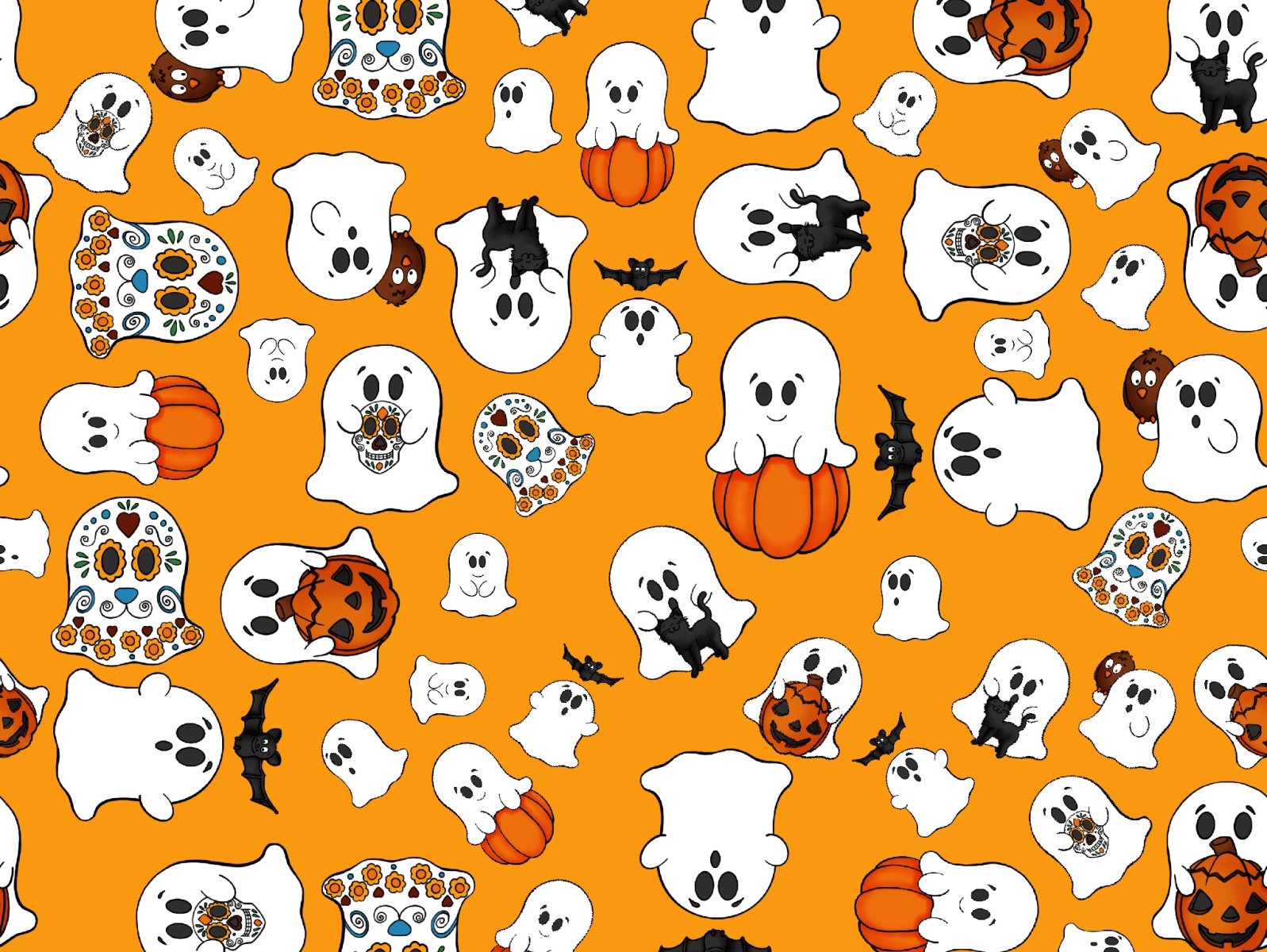 Cute Ghost Repeating Patterns by Alisha Ober Designs on Dribbble