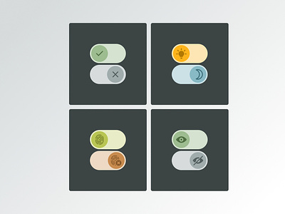Daily UI Challenge Day 15 - On/Off Switches daily ui challenge switches toggles ui ui design web design
