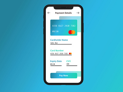 Credit Card Checkout for Mobile - 002 app branding dailui daily 100 challenge daily ui daily100 design flat icon ui