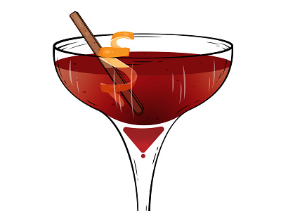 Holiday Cocktail cocktail digital illustration illustration