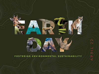 Earth Day earth day sustainability typography