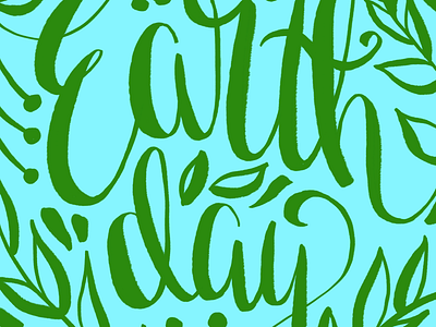 Earth Day earth day handlettering type typography
