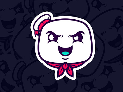 Stay Puft chile design dribbble illustration sticker vector