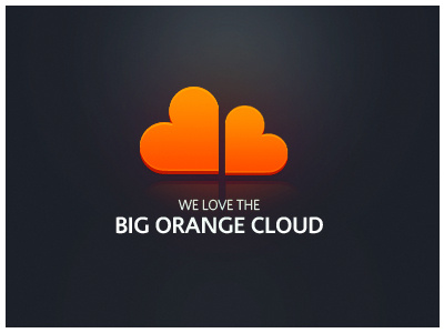 Big Orange Cloud brand cloud logo orange