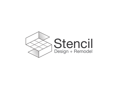 Stecil logo 2020 bw architecture branding design logo vector