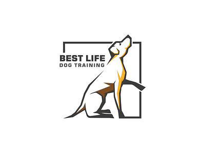 DOG TRAINING branding design dog dog logo dog training illustration logo vector