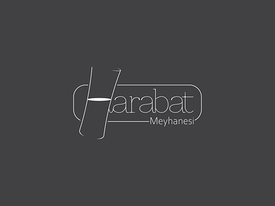 Harabat logo bar branding design logo meyhane raki resturant