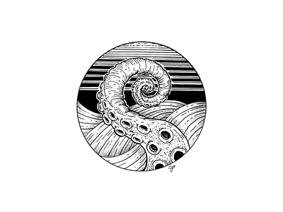 The Kraken design illustration inktober 2018