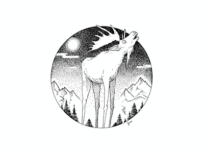 Spirit Animal design illustration inktober 2018