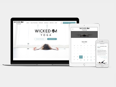 Wicked Om Yoga web design