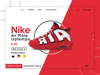 Shop Shoes Web Page app art branding design icon logo ui ux web website