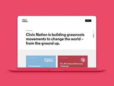 Civic Nation Brand Development branding design icon logo nonprofit social impact ux web website