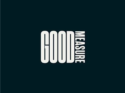 Good Measure Brand Development branding identity logo website