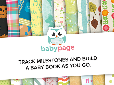 Thank You (Back) baby book owl thank