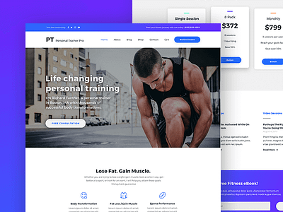 Personal Trainer Pro - Gym & Fitness WordPress Theme fitness gym healthy personal trainer theme wordpress workout