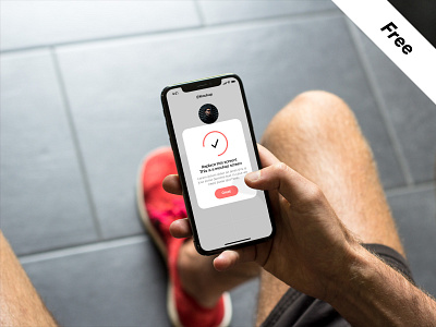 Free Workout iPhone X Mockup