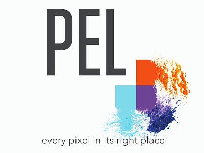 Pel Notecard Print Back brand branding holi illustration logo pel photography pixel pixels