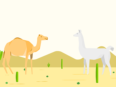 Camel & llama dating camel illustration llama
