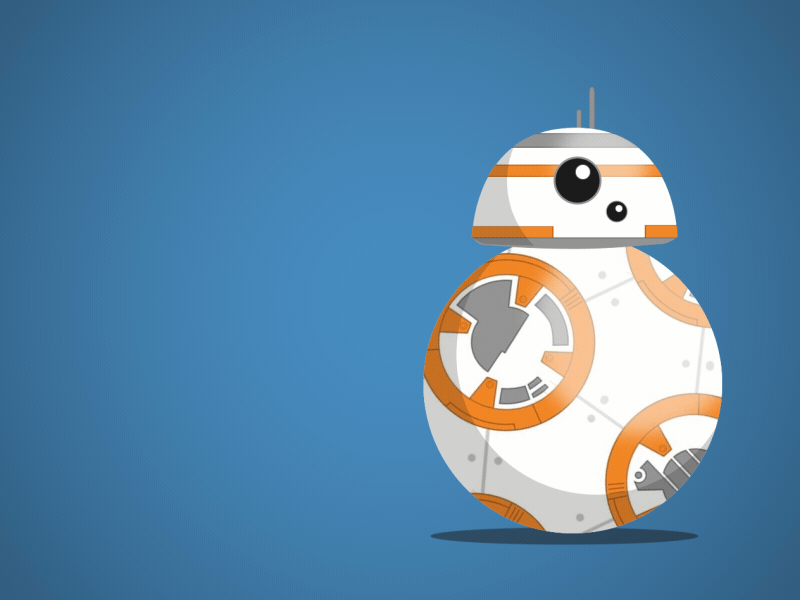 BB8 Animation after effects animation bb 8 character droid illustration movie robot sci fi star wars