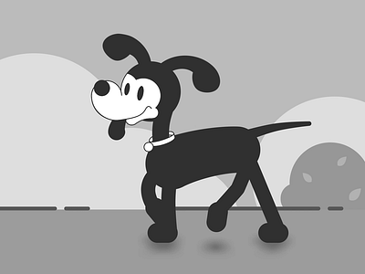 Disney Dog after effects animation cartoon character character design classic animation design disney dog frame by frame illustration vector