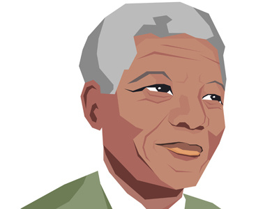 Nelson Mandela illustration portrait