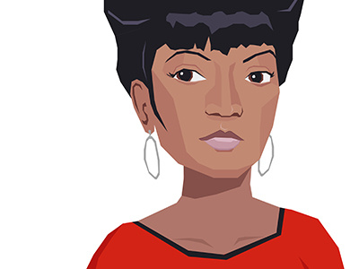 "Uhura" illustration portrait