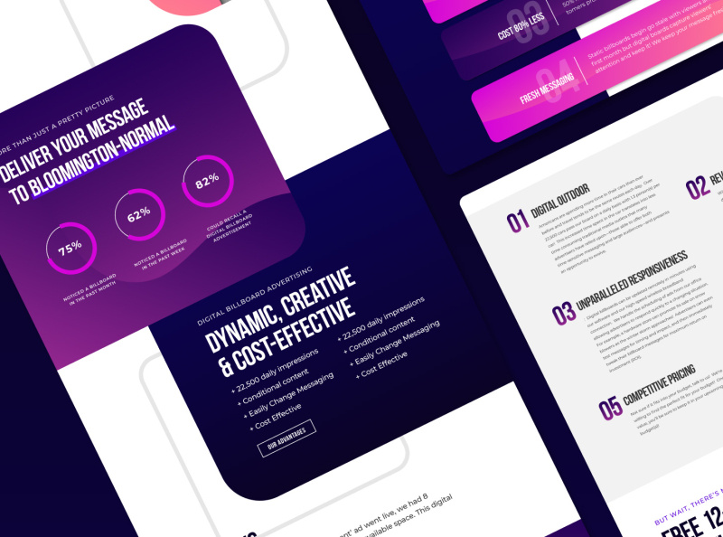 Digital Billboard site by Chad Cope on Dribbble