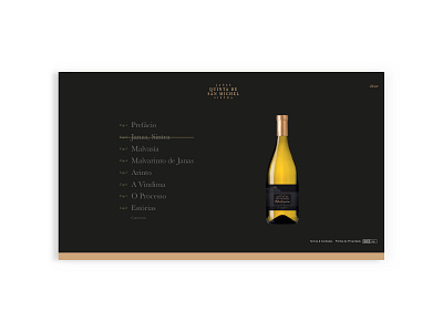 Quinta San Michel Menu graphic design menu ui web webdesign wine