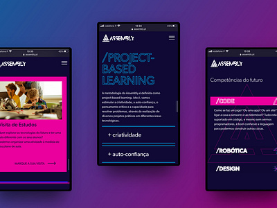 Assembly - mobile first design system gradients mobile mobile first ui ux web website