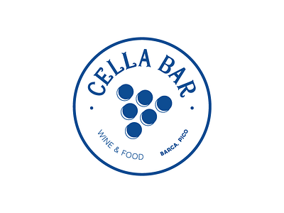 Cella Bar brand food icon logo restaurant symbol type wine