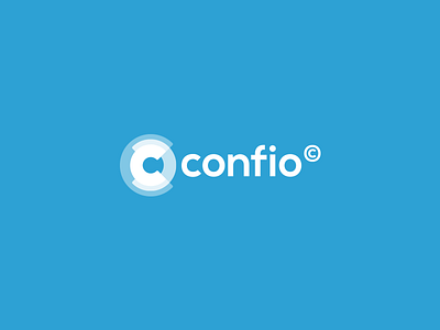 Confio Logo branding identity lock logo mark safety stamp transparent trusted