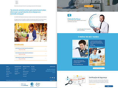 Confio homepage blue homepage safety single page trusted ui ux web design