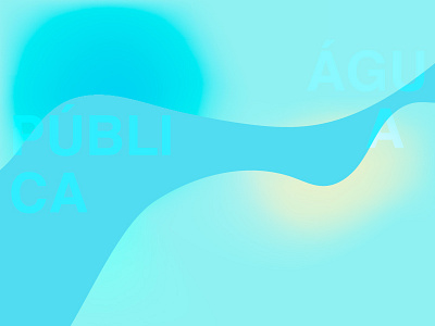 Agua Pública blue gradient graphic shapes vector water