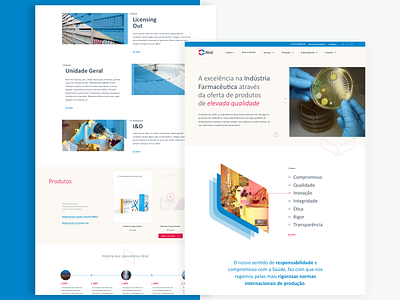 Atral - Homepage homepage items modules pharma pharmaceutical ui ux web website