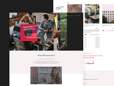 HomePage - BigImpact 2019 colors design homepage items layout modules typography ui ux web website