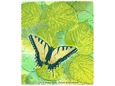 Yellow Swallowtail butterfly swallowtail yellow