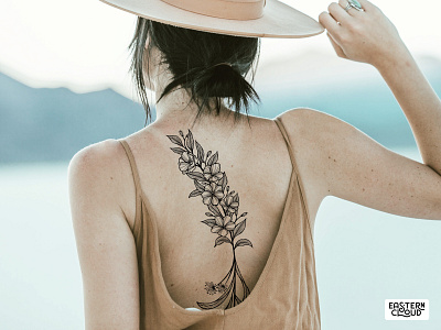 Wildflowers Wrap Around Tattoo design