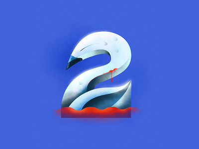 Sometimes it hurts for number 2 2d 36daysoftype adobe animal artwork design illustration minimal typogaphy wacom