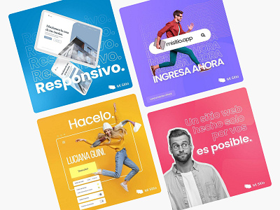 Social Media Design - Mi Sitio branding design graphic design minimal