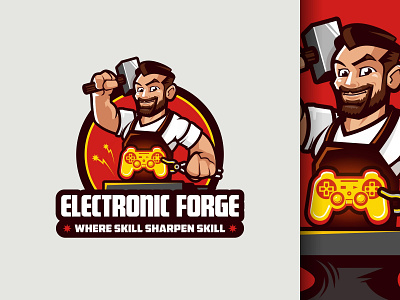 Electronic Forge (logo) branding character character design character logo e sport e sport logo e sports e sports logo esport esport logo esports esports logo gamer gamer logo gaming gaming logo logo logo design mascot mascot logo