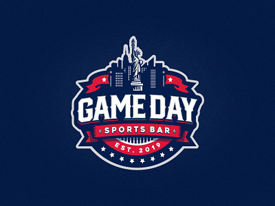 Game Day Sports Bar (logo) bar bar logo baseball basketball football hockey logo logo design mlb nba new york nfl nhl ny sport sport bar sport logo sports sports bar sports logo