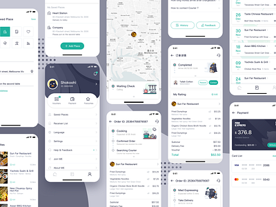 Delivery App other pages app design express ui