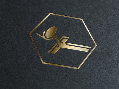 Tibbs Forge logo mockup black gold illustrator logo metallic mockup photoshop