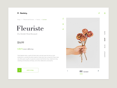 Floristry app branding design designer designpattern ecommerce flat florist geometic identity minimal photography rose shop type typography ui ux web website