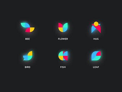 Cubism Icons app blue branding design designer flat geometic icon identity illustration logo minimal typography ui vector
