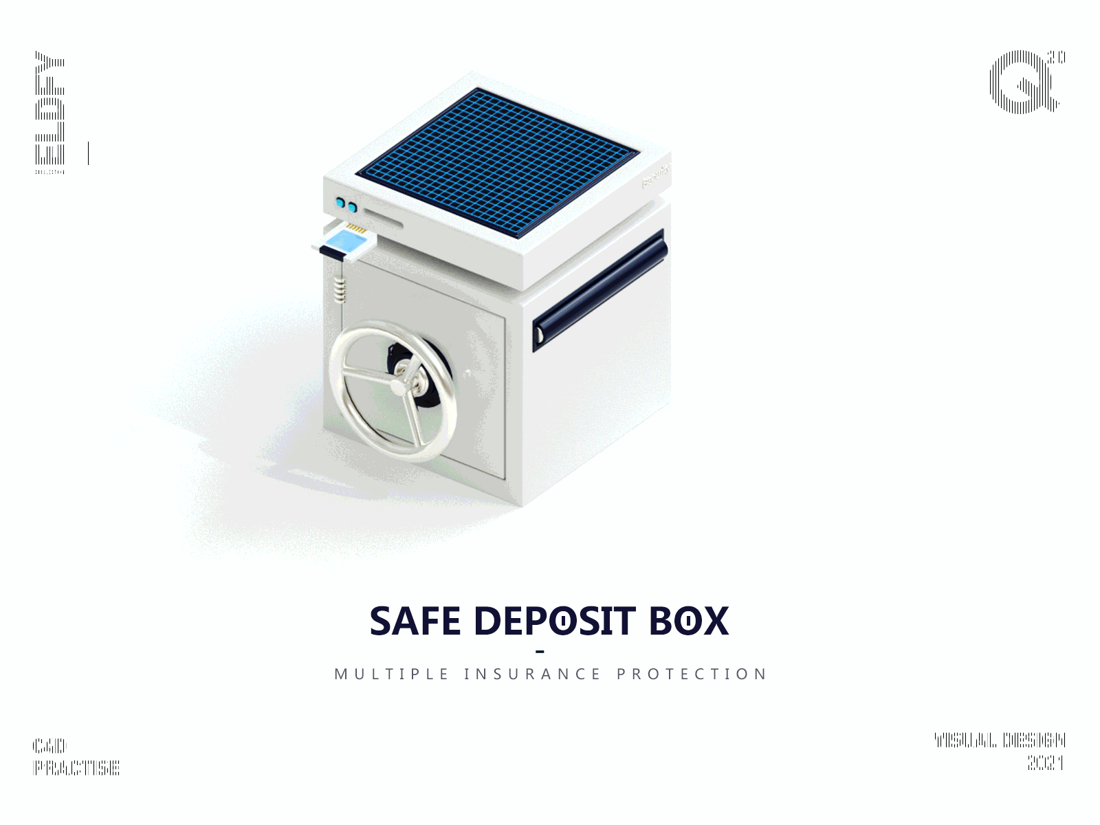 Bafe Deposit Box 3d animation c4d design