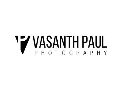 Vasanth paul Branding | Logo black brand branding eye fashion identity logo logo design photography symbol v whitespace