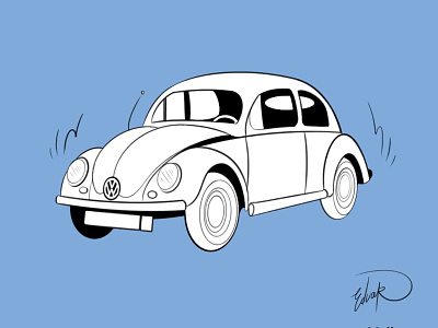 Classic Volkswagen Beetle.