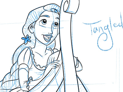 Rapunzel Sketch disney enrredados flynn rapunzel tangled walt wanted